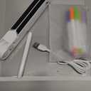 LED Note Board with Colors, Glowing Acrylic Message Marker Board, Illuminating Dry Erase Board with Sturdy Stand, Memo Letter Board with Interactive Light, White Board for Idea Generation (7.9*7.9in)