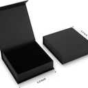 Jewelry Storage Box, 20 Pack Jewelry Gift Boxes with Cotton Filled and Lids, 3.9x3.9x1.1inch, Black