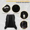 Portable Tactical Backpack Cooler, 25L Storage Long Hours Temperature Retention Outdoor Insulated Cooler Bag, Leakage-Proof Cooler Backpack for Hiking Picnic Camping Beach