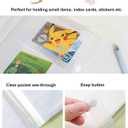3x5 Index Cards Clear Plastic Holder Organizer Pouches Book Binder 40 Page Hold 160 Cards 4 Pack