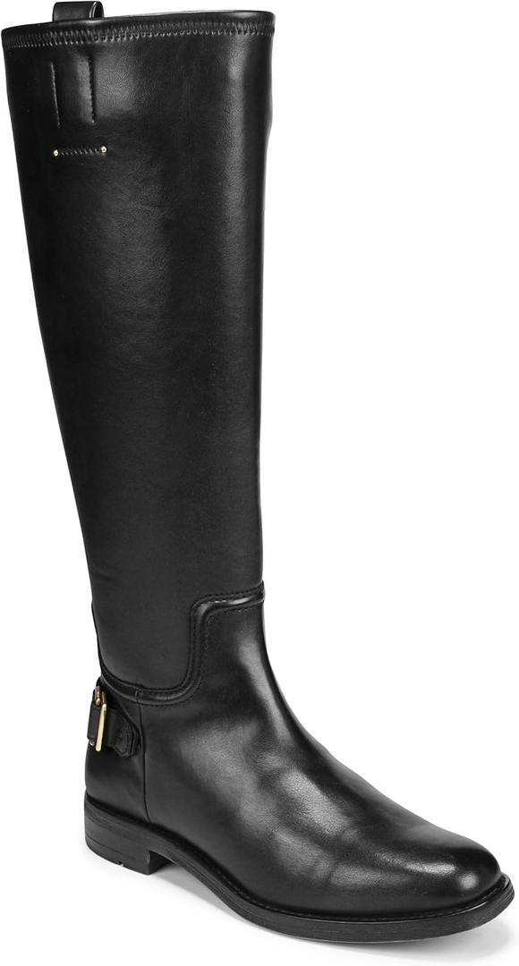 Franco Sarto Womens Merina Knee High Riding Boots Black Stretch 6 ¹/² M Black Stretch 