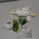 Macrame Wall Hanging with Artificial Succulent Plants, White Cotton Rope, Wooden Dowel, Boho Wall Decor (Succulent 1Pcs)