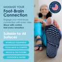 Tucketts Toeless Pilates Socks with Grips for Women, Non-Slip Yoga & Barre Socks for Stability & Barefoot Workouts, Size 6-13 (Small-Medium, Black Swan)