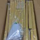 8.2FT Adjustable Backdrop Stand Kit - Square Wedding Arch & Balloon Arch for Photo Booth Background, Baby Shower, Birthday Party Decorations (Portable Frame) (Gold,8.2X 8FT)