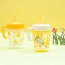 Zak Designs Disney Winnie the Pooh Capri Toddler Tumbler For Travel or At Home, 10oz 2-Pack Durable Plastic Sippy Cups With Handle and Leak-Proof Design are Perfect For Kids (Pooh & Friends)