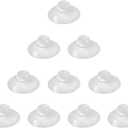 20mm 10 Pieces Mini Suction Cups Clear Without Hooks Without Holes, PVC Plastic Sucker Pads for Festival Decoration Wall Glass Home Car