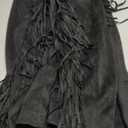 Locachy Women's Faux Suede Fringe Jacket Vintage Western Cowgirl Tassel Jackets Country Concert Outfits (Large, Black)