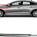 Front Left ABS Chrome Fender Trim Molding Garnish Fits for 15-17 Hyundai Sonata, Replaces OEM 87771-C1000, 75137