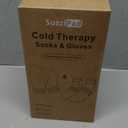 SuzziPad Foot Ice Pack Cold Socks & Gloves for Chemotherapy, Comfort Items for Chemo, Soothing for Feet, Cooling Therapy for Hand, L, Purple