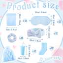 Fanfanwin 96 Pcs/ 12 Set Sleepover Party Supplies Slumber/ Spa Kit, Blue