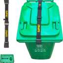 Trash Can Locks with Self-Locking Buckle  Heavy Duty Adjustable Bear Proof Lid Straps for 28-96 Gallon Bins, Animal-Proof Garbage Can Lock for Raccoons, Squirrels, Wildlife (1)