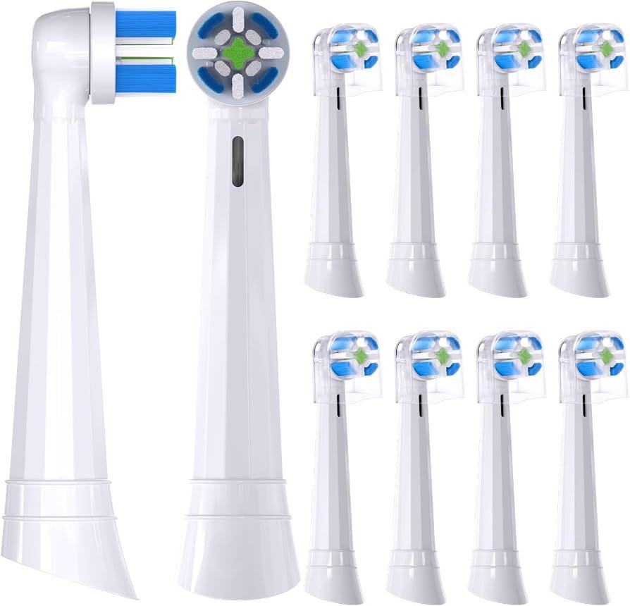 12 Pcs IO Refills Heads Compatible with Oral B IO 2/3/4/5/6/7/8/9/10/Deep Clean Electric Toothbrush, Replacement Heads Compatible with Oral B IO (White)