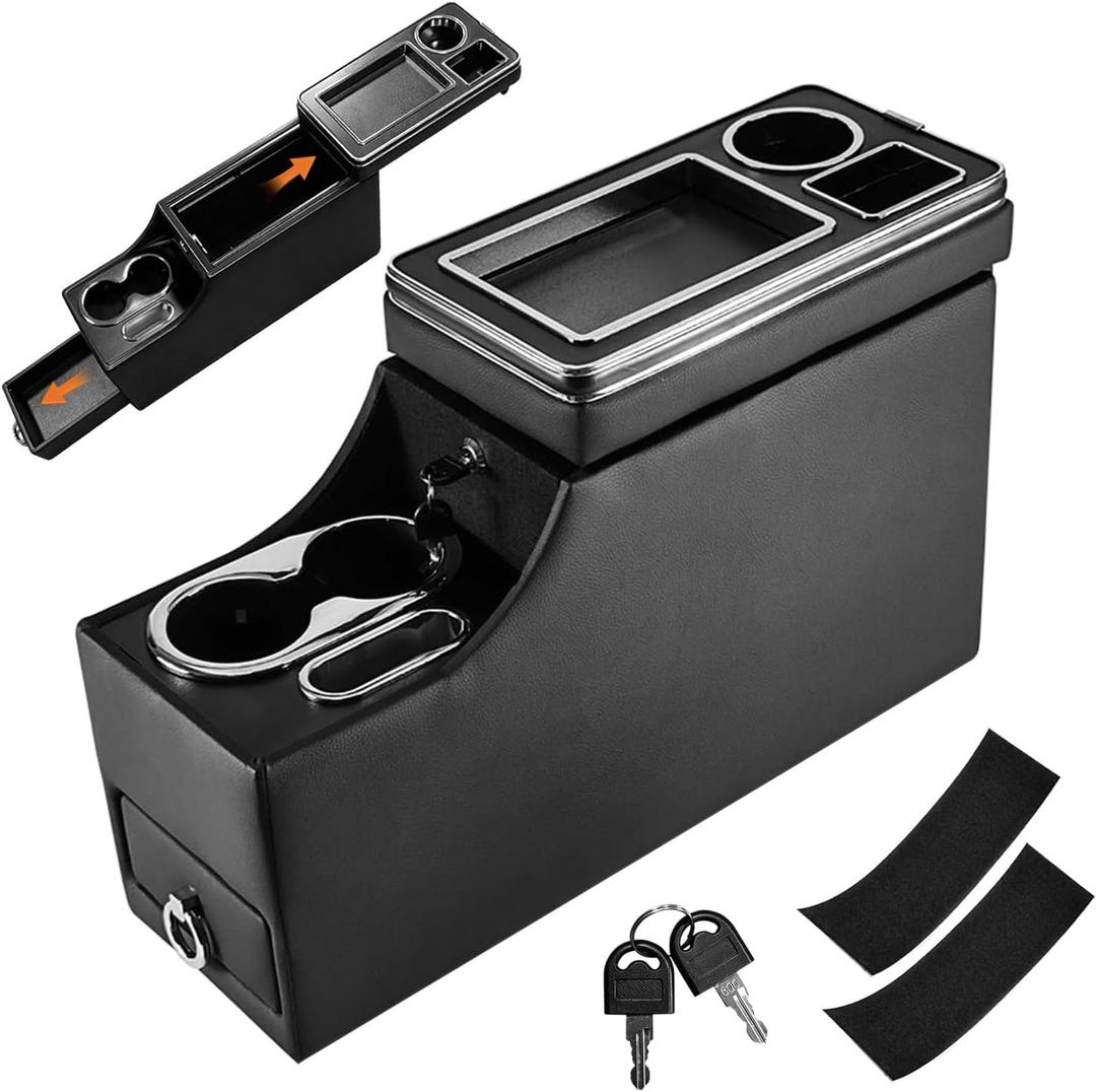 Upgraded Universal Center Console Organizer for Minivans, SUVs & Trucks