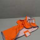 SlowTon Dog Raincoat, Adjustable Dog Rain Jacket Clear Hooded Double Layer, Waterproof Poncho with Reflective Strip Straps and Storage Pocket for Small Medium Large Dogs Puppies(OR L)