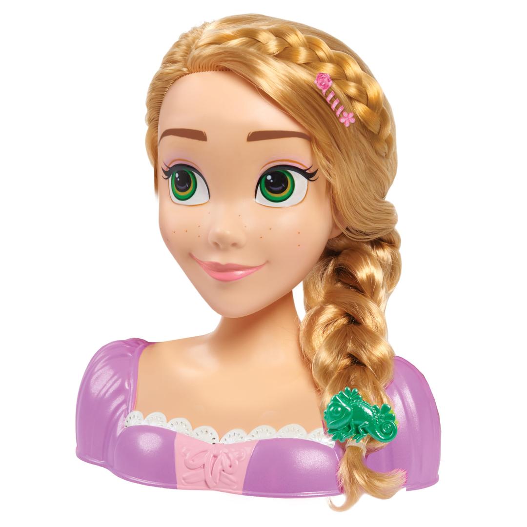 Disney Princess Rapunzel Styling Head, 14-pieces, Pretend Play, Kids Toys for Ages 3 Up by Just Play