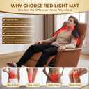 VARIPOWDER 31x17'' Red Light Therapy Mat for Body | 522 Leds Red Light Blanket with Timer, 660nm & 850nm Infrared Light Mat, Back Shoulder Knee Use, Muscle Pain Relief, Goggle