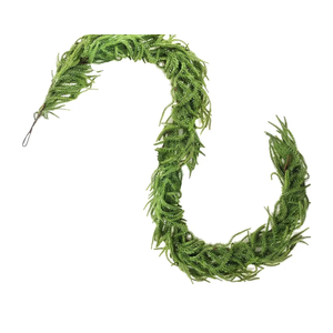 NSBELL 6 Ft Artificial Norfolk Pine Garlands, Real Touch Winter Pine Garland, Green Artificial Greenery Garland for Table, Mantle, Wall, Indoor, Outdoor Christmas Decorations