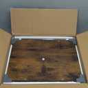 Snughome 10-20 Gallon Fish Tank Stand, Aquarium Stand 2Tier Storage Shelves, Heavy Duty Terrarium Stand for Home Office Fish Tank Shelf, 24" L x 11.81" W x 30.71" H, Rustic Brown