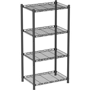 VETALLO 4 Tier Wire Shelf (16.6" L x 11.8" W x 40" H)