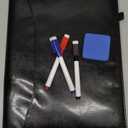 6 Sides Dry Erase Whiteboard Notebook Portable Notebook White Boards 12"x9"(a4) Small Folding Whiteboard Anti-ghosting Surface, Travel Dry Erase Mini White Board for Office, School, Study (Black)