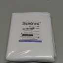 Simplebrand Ava Pure White Curtains for Bedroom 45 Inches Long 2 Panels Set, Light Filtering Window Treatment, Short Curtain Drapes, Soft Touching Casual Rod Pocket Privacy Curtains, W40 x L45 Inch