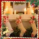 6 Pack Christmas Stocking Holder Bases - Mantel Stocking Hangers Hanging Hooks for Fireplace Stand Holder Weighted Hangers for Xmas Holiday Decoration (Bronze, 6)