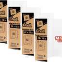 Chell Mini Size Trifold Poster Board, 16" x 24", Small Corrugated Project Boards, White, 4 Pack