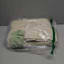 MooMee Bedding Duvet Cover Set 100% Washed Cotton Linen Like Textured Breathable Durable Soft Comfy (Heathered Almond Milk Grey, Oversized King Plus 128"x120")