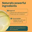 ATTITUDE Volume & Shine Conditioner Bar, Natural Origin, for Thin and Flat Hair, Argan Oil & Cocoa Butter, Clean Ingredients, Vegan, Orange Blossom & Eucalyptus Scent, 3 Oz