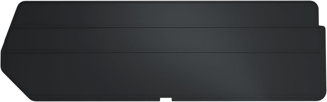 Akro-Mils 40234 Plastic Length Dividers for AkroBins Stackable Storage Bins Model 30234, Custom Storage Inserts for Tools, Crafts & Supplies, 6-Pack, Black