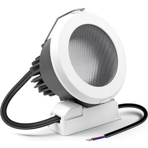 3 Inch LED Recessed Lighting, 7W IP65 Waterproof Downlight, Anti-Glare Recessed Light 3000K Warm White CRI90+, Canless Ceiling Light with LED Driver, 1 Pack