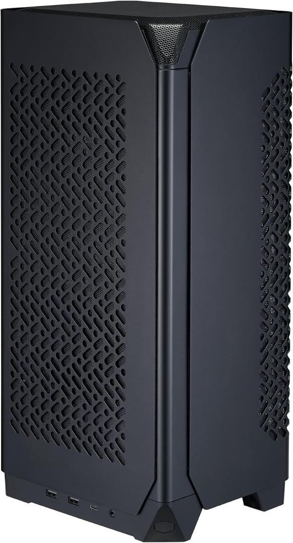 Cooler Master NCORE 100 Air Mini-ITX PC Tower Case, Anodized Aluminum, 3 Slot Horizontal GPU Mount, Compatible RX 7900 XTX|RTX 4090, Compatible SFX PSU | Air Cooler Up to 70 mm, USB Type C