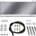 A-Premium LPD47391 40k Low Pressure Drop Transmission Oil Cooler Kit Compatible with Heavy Duty 40,000 GVW Max Low Pressure Drop Trans Cooler with Mounting Hardware and Advanced Cooling Protection