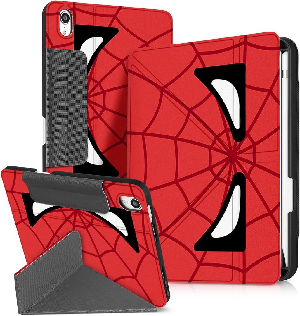 for iPad Mini 7 Case/for iPad Mini 6th Generation Case- with Pen Holder Cute Cartoon for iPad Mini 6 Case 8.3 inch for Boys Girls Women Men Cool Kawaii Fun Protector Case, Red Eyes