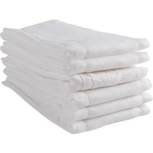 Prefold Cloth Diapers - Premium Cotton, Fasoar 3 Ply Environmental Friendly Baby Washable Diaper Covers for Babies to Toddlers Multi-Use (10-35 lbs) 6 Count