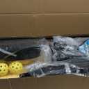 Pickleball Set Net with 4 Paddles, 6FT/11FT/22FT Portable 3-in-1 Pickle Ball Net with Carry Bag, Pickleballs, Designed for All Weather Conditions