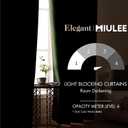 MIULEE 90" Long Blackout Room Darkening Curtains Thermal Insulated Drapes Solid Window Treatment Set Grommet Top Light Blocking Curtain for Living Room/Bedroom 2 Panels Olive Green