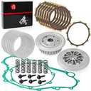 Clutch Kit & Center Inner Hub & Outer Pressure Plate For Yamaha YFZ450 2006 2007 2008 2009 2012 2013 5TG-16351-00-00 5TA-16371-20-00