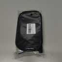 JOVAKIT Small Portable Silicone Alphabet Makeup Bag for Women, Travel Waterproof Cosmetic Bag Gifts for Women, Zipper Closure Make Up Case with Handle, Travel Storage Organizer Pouch (Black M)