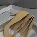 DREAM PAIRS Women's Closed Toe High Heels Dress Pointed Toe Wedding Pump Shoes,Size 7.5W,Nude-Nubuck,Beige, 38.5 EUR