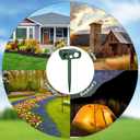 Upgraded Solar Ultrasonic Animal Repellent Outdoor, Deer Repellent Devices Motion Detection, Waterproof Cat Squirrel Skunk Raccoon Dog Bird Deterrent with Flash Lights for Yard Farm Garden Patio