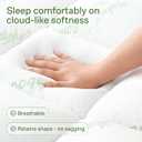 Niagara Sleep Solution Ultra Soft Queen Size Mattress Topper - Viscose Made from Bamboo Pillow Top Mattress Pad for Back Pain Relief - Naturally Cooling for Hot Sleepers, Green