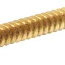Hillman 3433 8 x 1-1/4 in. Brass Plated Pan Head Phillips Metal Screw, 40-Pack