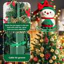 2Pcs Christmas Tree Topper Holder, Flat Base Holiday Universal Tree Topper Stabilizer, Green Support Rod with Adjustable attachments to stabilize Seasonal Treetop Ornaments (2, Small)