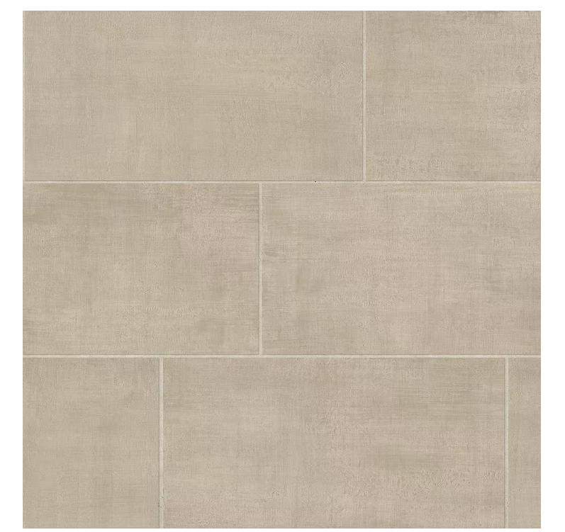 Unico Sand 12 in. x 24 in. Concrete Look Porcelain Floor Wall Tile,7 Piece