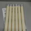 6PCS Flameless Taper Candles with 3D Flickering Flame Battery Operated Candles with 2 Remote with Button Cell Battery 10 Inch Ivory LED Candlesticks Window Candle for Christmas Home Decor