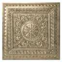 Art3d Drop Ceiling Tiles, Glue up Ceiling Tiles, 2'x2' Plastic Sheet in Antique Gold (12-Pack, 48 Sq.ft)