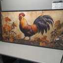 Flintis Large Rooster Framed Wall Art Vintage Chicken Grapevine Pictures Wall Decor Abstract Animal Canvas Painting Print Artworks Decor Framed for Living Room Bathroom Master Bedroom 60L X 30W