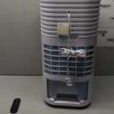 FLOWBREEZE 24" Windowless Portable Air Conditioner, 15H Timer&120Oscillation, 3-IN-1 Portable AC Unit w/Remote, 2Gal Tank, 3 Modes & Speeds, Ultra-Quiet Ventless Swamp Cooler for HomeOffice, Pearl