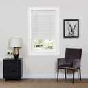 Cordless Room Darkening Mini Blind - 31 Inch Width, 64 Inch Length, 1" Slat Size - Pearl White - Cordless GII Deluxe Sundown Horizontal Windows Blinds for Interior by Achim Home Decor